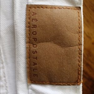 White Aero cheeky shorts